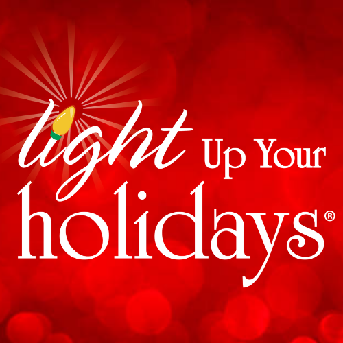 Light Up Your Holidays logo wi8th background
