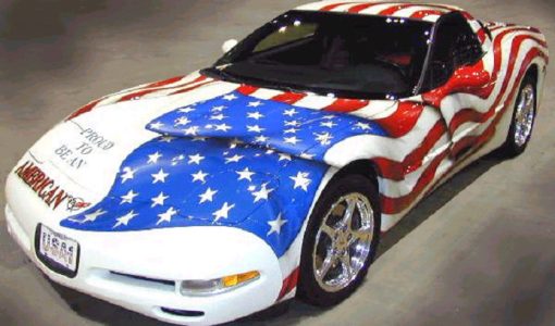 redwhiteblue corvette
